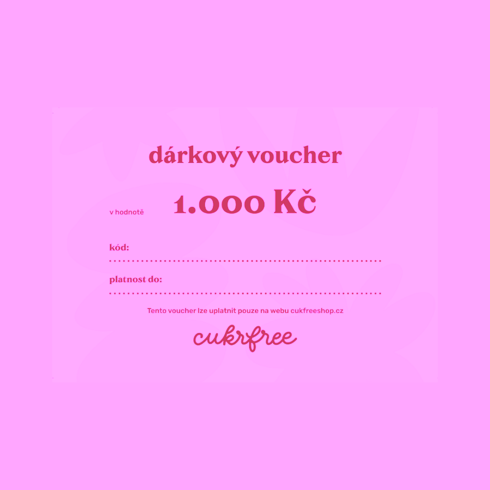 Dárkový voucher cukrfree poštou