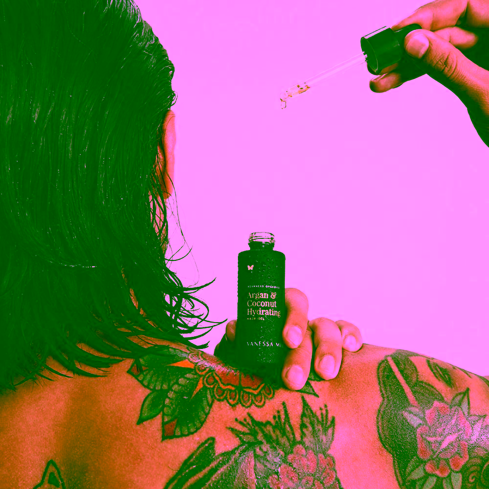 Vanessa Megan Posilující vlasový olej Argan & Coconut Hydrating Hair Oil