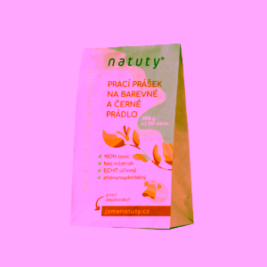 Natuty Prací prášek na barevné a černé prádlo