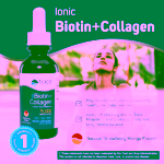 Trace Minerals Iontový tekutý biotin + kolagen