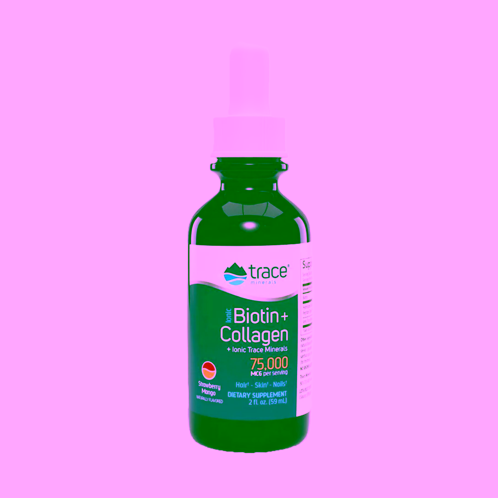 Trace Minerals Iontový tekutý biotin + kolagen