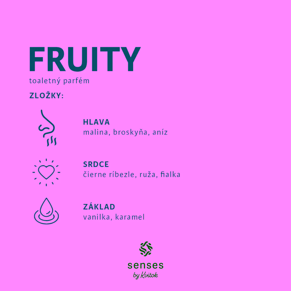 Kvitok Senses tuhý deodorant Fruity