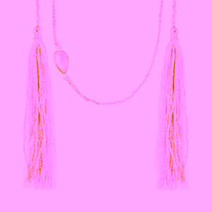 Ilado Hand-Braided Silk Cord Ručně pletená hedvábná šňůrka na bolu Pink