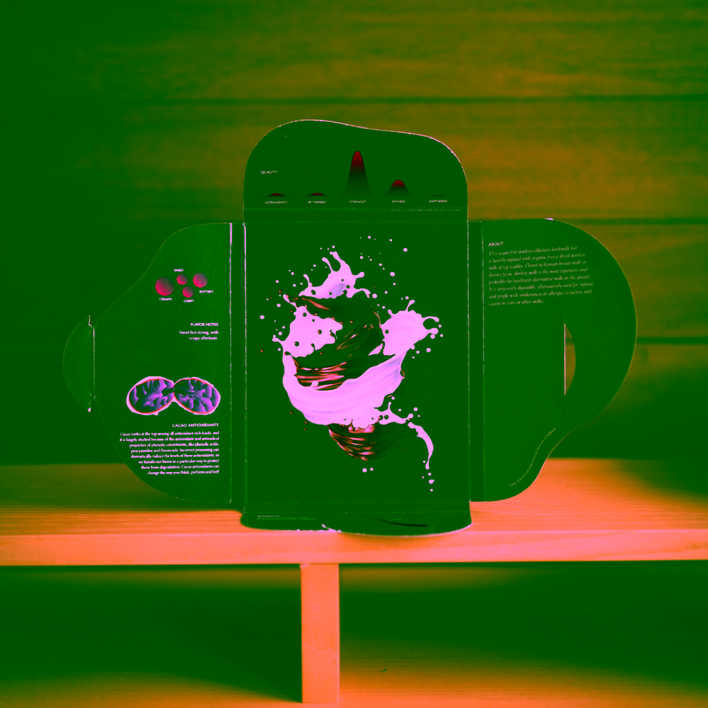 Naive Raw Donkey 75% oslí darkmilk bez cukru