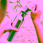 Pandoo Nerezová lahev na vodu s bambusovým víčkem 750 ml