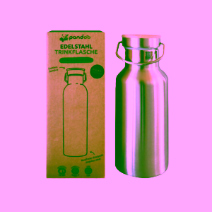 Pandoo Nerezová termoska s bambusovým víčkem 350 ml