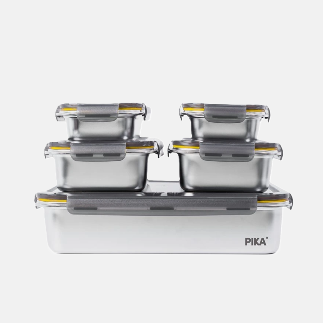 Pika 5ti dílná nerezová sada boxů vhodná i na vaření (PKSET5)