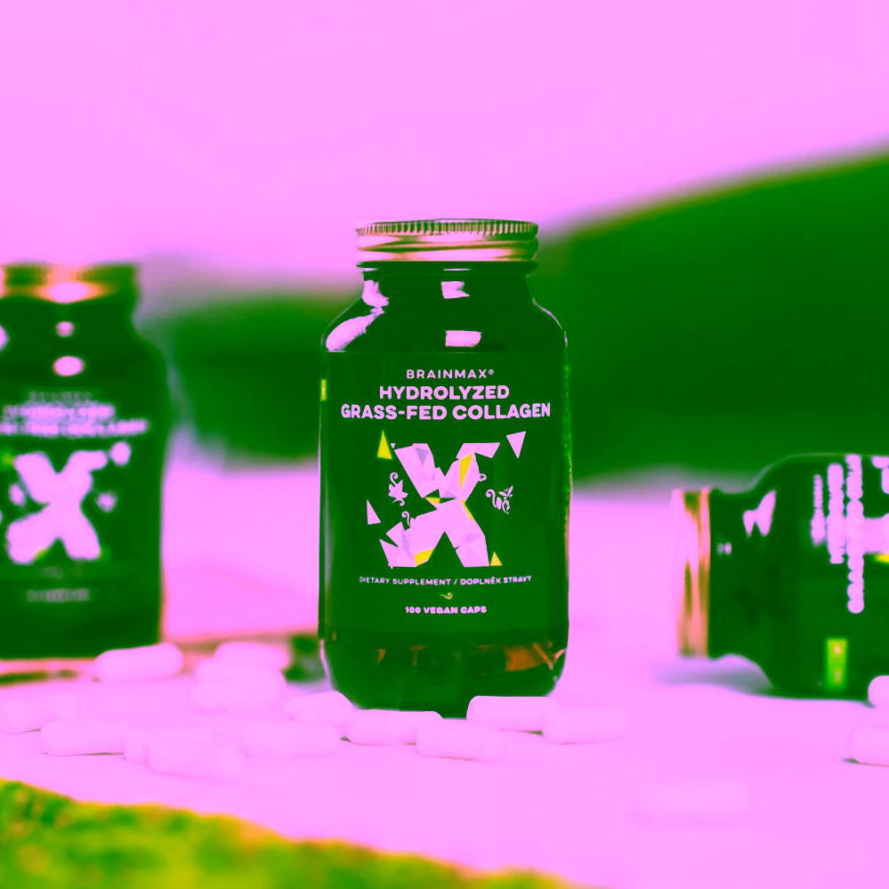 BrainMax Hydrolyzovaný GrassFed Collagen kolagen z krav krmených trávou 600 mg