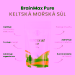 BrainMax Pure Celtic Sea Salt Dry Keltská mořská sůl suchá
