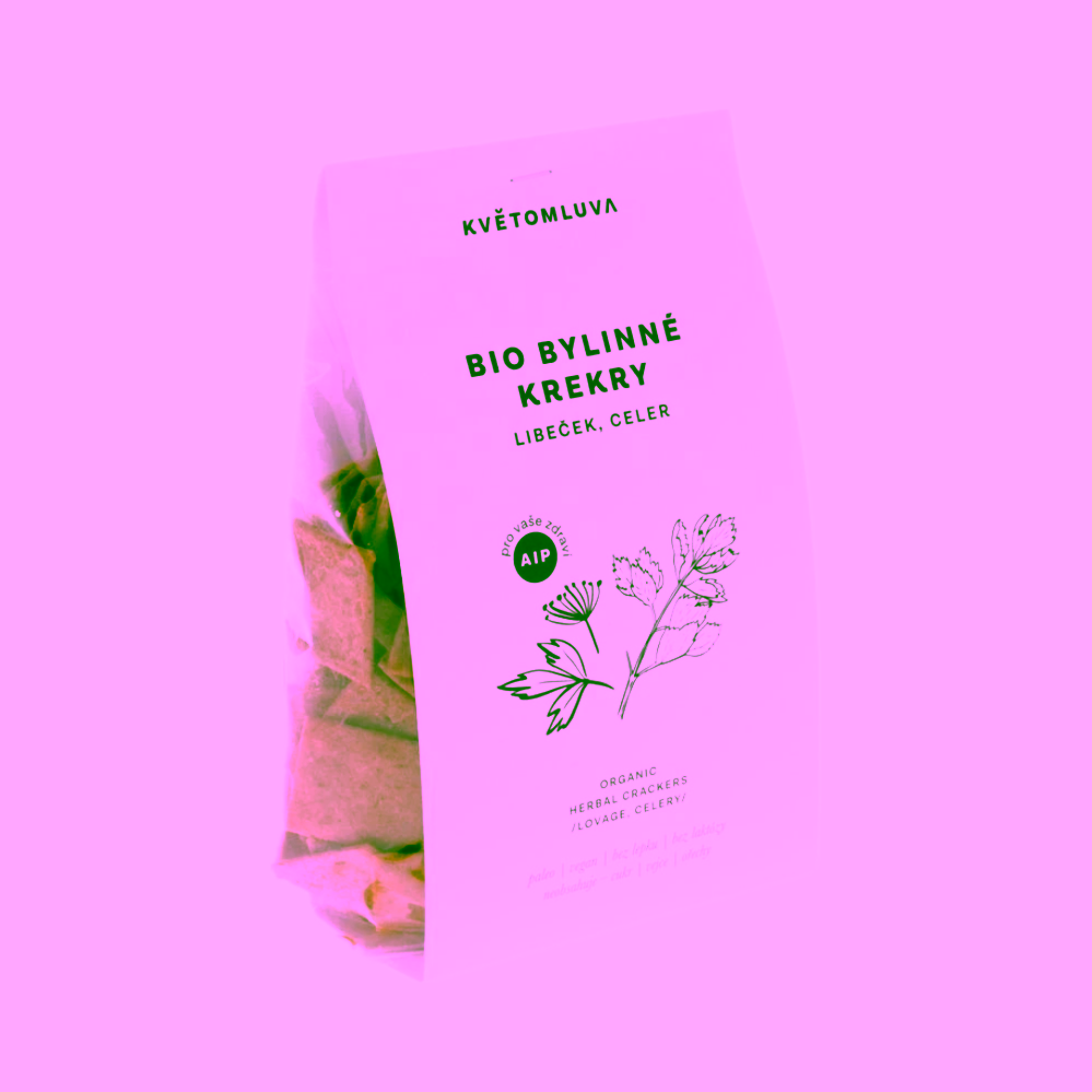 Květomluva Bio bylinné krekry AIP libeček, celer