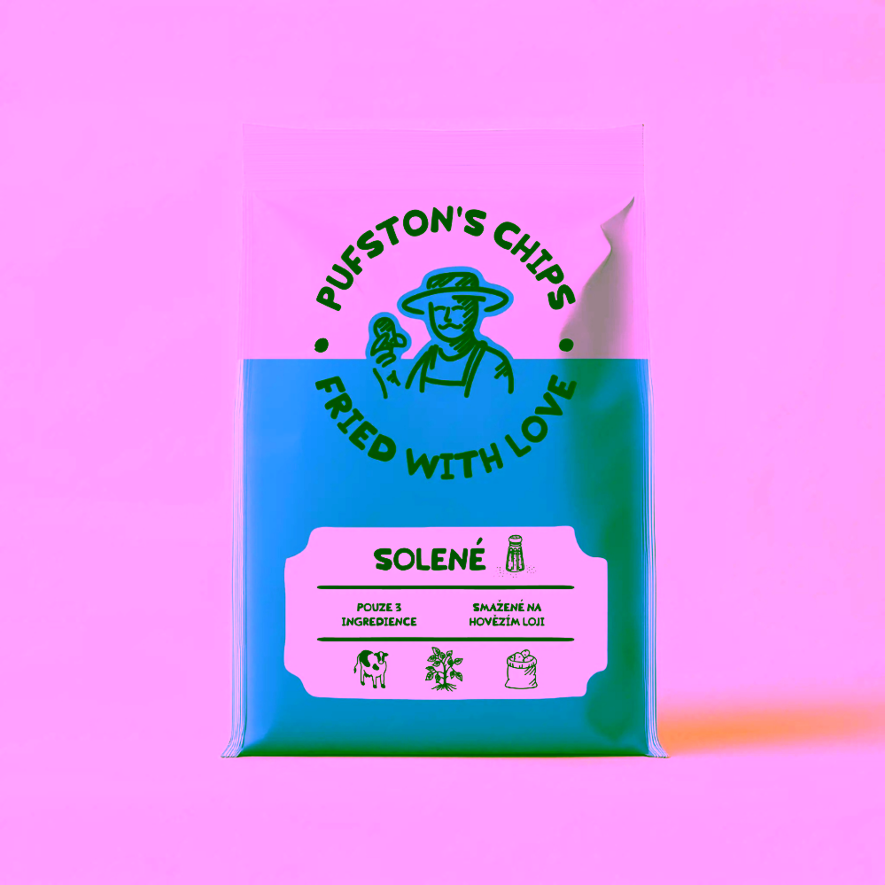 Pufston's Potato Chips Chipsy Solené