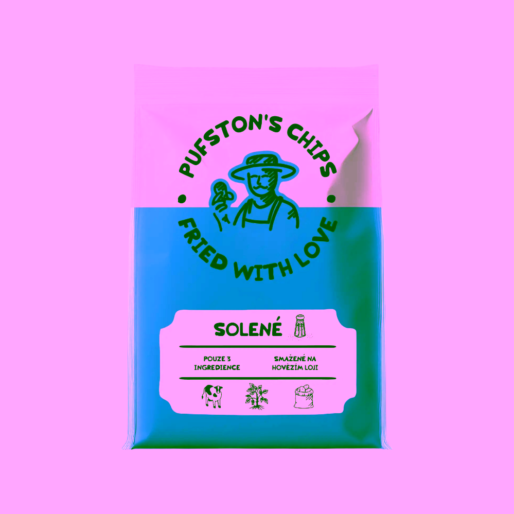 Pufston's Potato Chips Chipsy Solené